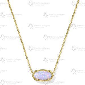 Elisa Gold Short Pendant Necklace